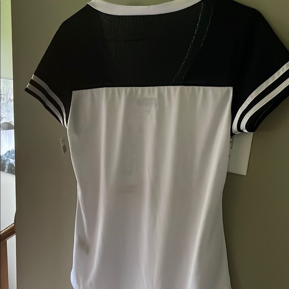 NFL Black and White Tie Front Jersey Top - Picture 2 of 3